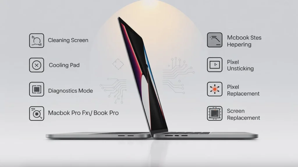 How to Fix Orange Spots on MacBook Screen