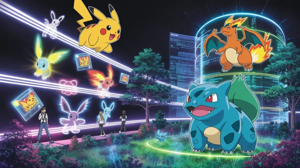 Pokw world in Pokémon culture with games, anime, and fan community