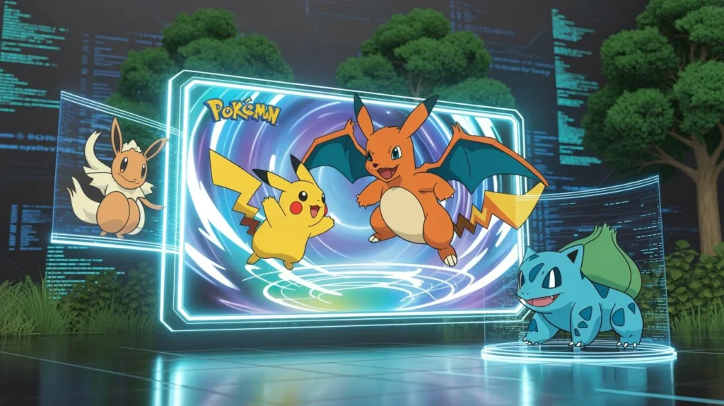 Pokw world in Pokémon culture with games, anime, and fan community