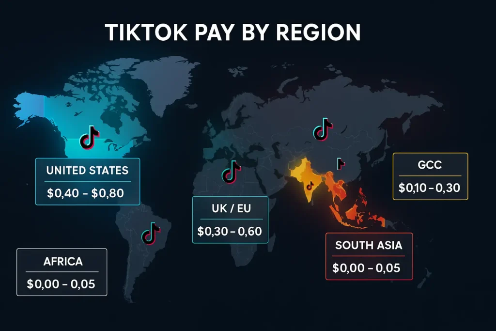 how much TikTok pays for 1 million views
