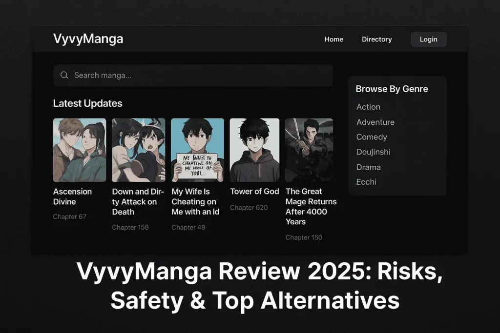 VyvyManga website review 2025