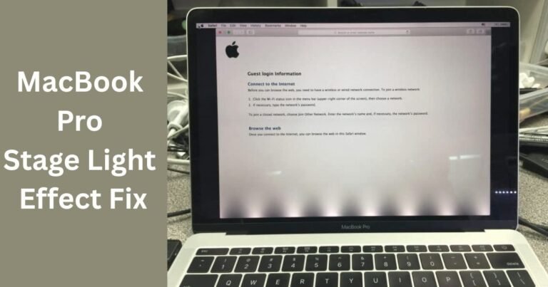 MacBook Stage Light Fix